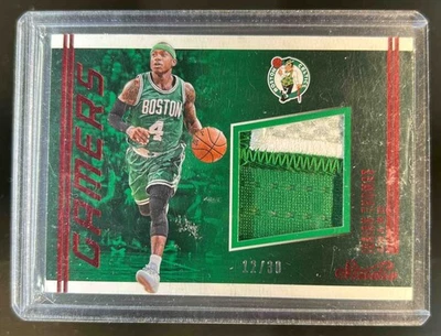 2016-17 Panini Studio Isaiah Thomas Gamers Magenta Patch #12/30 Celtics - Image 1 of 2