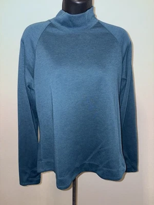 Top deportivo Orvis Dri-Fit para mujer mediano verde esmeralda pulóver correr calentamiento Foto 1 de 4