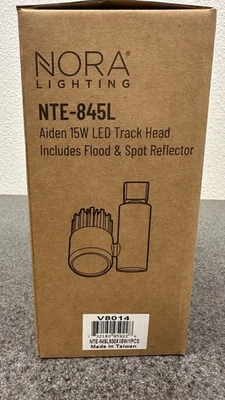 Cabezal de pista LED Aiden blanco con inundación y punto Nora Lighting NTE-845L930X 15W Foto 1 de 4