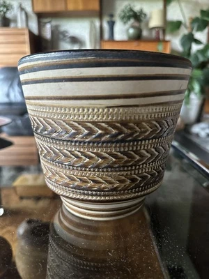 Vintage 1960s West German Pottery Planter / Plant Pot  By Dee Cee Pattern 700/15 - Image 1 of 4