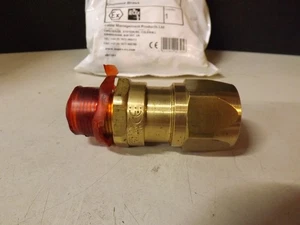 KOPEX-EX HAA0505 25mm 3/4' US Conguit 3/4' Male Thread Unplated Brass - Picture 1 of 14