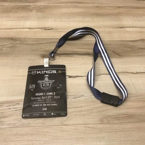 Vintage 2014 NHL Stanley Cup Playoffs Kings / Sharks Staple Center Game Lanyard - Picture 1 of 2