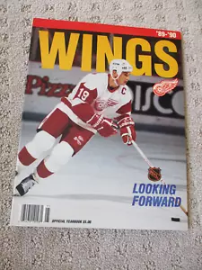 1989-90 DETROIT RED WINGS JAHRBUCH HANDSIGNIERT YZERMAN HOWE CENTER POSTER - Bild 1 von 6