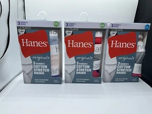 Hanes 3/ pair Premium Boyfriend Blended Cotton Black/White Boxer Brief 8/XL - Picture 1 of 2