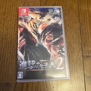 Attack on Titan 2 Game Nintendo Switch 2018 HAC-P-AECNA Cartridge Box From Japan - Picture 1 of 2