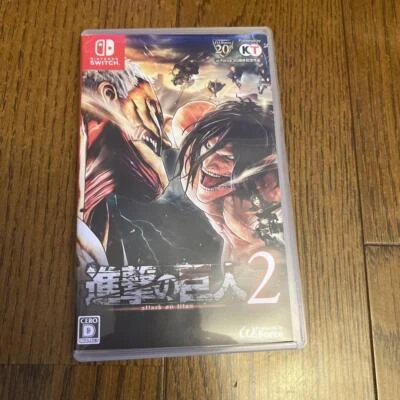 Attack on Titan 2 Game Nintendo Switch 2018 HAC-P-AECNA Cartridge Box From Japan - Image 1 of 2