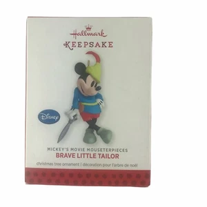 Hallmark  Keepsake Ornament Disney Mickey Brave Little Tailor Christmas 2013  - Picture 1 of 3