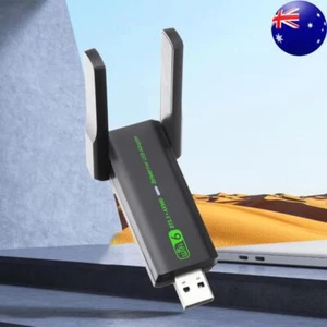 USB WiFi 6 Bluetooth-Compatible 5.3 Adapter Dongle 900Mbps Dual Band 2.4/5.8GHz - Afbeelding 1 van 12