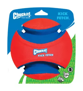 Chuckit! Kick Fetch Multicolored Kick Fetch Rubber Ball Dog Toy Small 1 - Picture 1 of 1