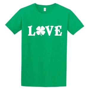 Irish Love Children's Shirt, Shamrock Love Shirt for Kids. St Patricks Day Shirt - Picture 1 of 6