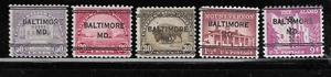 Maryland Precancels - Baltimore 244 - 5 Various DLEs - Picture 1 of 1
