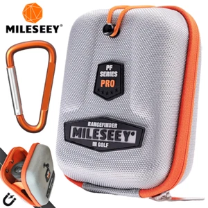 MILESEEY ESTUCHE DE TRANSPORTE RÍGIDO CON TELÉMETRO LÁSER DE GOLF NAVITECH BUSHNELL - PLATEADO/ROJO