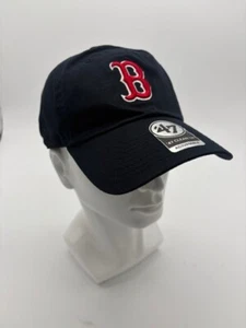 Boston Red Sox '47 Brand MLB Clean Up Adjustable Strapback Hat Dad Cap - Bild 1 von 5