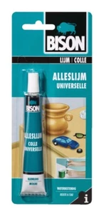 BISON - COLLE DE CONTACT UNIVERSELLE - SUPER FORTE - TRANSPARENT - 18G - Foto 1 di 1