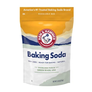 ARM & HAMMER Baking Soda Made in USA, Ideal for Baking, Pure & Natural, 2.7lb B - Picture 1 of 6