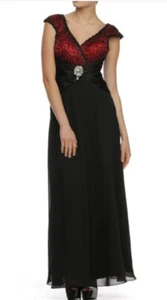 Juliet  Prom Dress Formal Gown Color  Black/Gold , Black /Red   Size M - Picture 1 of 3