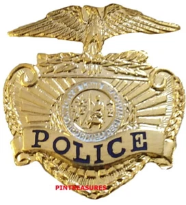 Police Pins Long Beach, CA Hat Crest Pin Collector Vintage Historic Insignia Pin - Picture 1 of 3