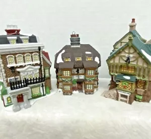 3 Dept 56 Charles Dickens 1992 CROWN CRICKET 93 PIED BULL INN 95 SIR JOHN INN #2 - Foto 1 di 12