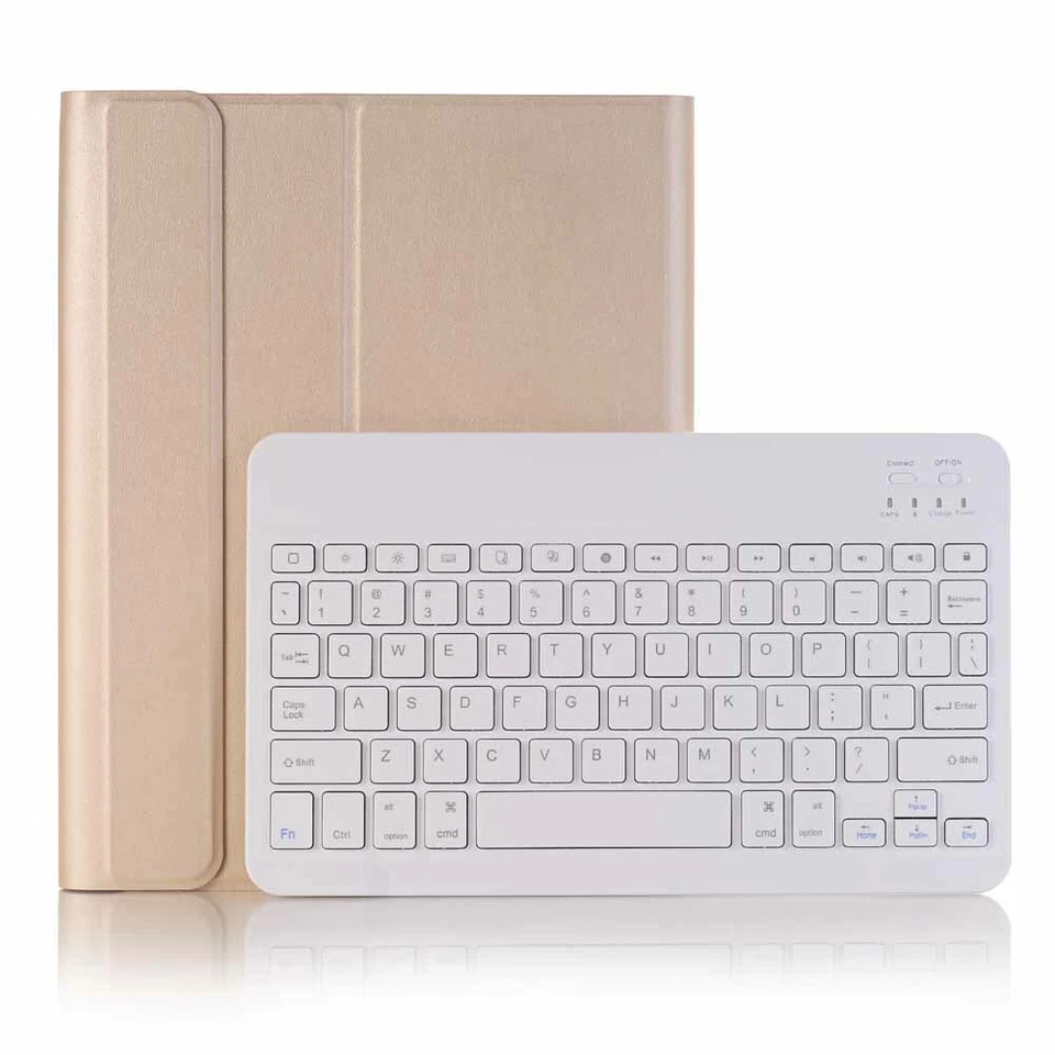 For iPad 8th 7th 6th 5th Gen/Mini/Air/Pro Bluetooth Keyboard Leather Case Cover - Image 1 of 4