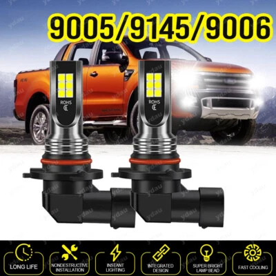 9006 LED faros antiniebla bombillas para Dodge RAM 1500 2500 3500 2013-2015 2016 2017 2018 Foto 1 de 4