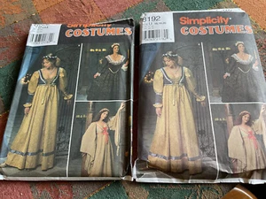 Simplicity  Pattern 8192 Renaissance Medieval Uncut Choose Size - Picture 1 of 5