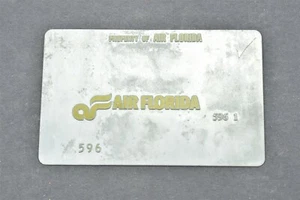 Air Florida Airlines Validation Plate - Picture 1 of 2