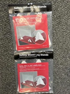 ^ Plaskolite Thin Gauge Safety Shield Leg Stands 2 Legs Included .08" to .100" - Picture 1 of 3