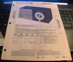 GENERAL ELECTRIC AM RECEIVER MODELS: 470, 471, 472 (SAMS PHOTOFACT 323-6) - Bild 1 von 1