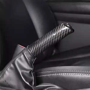 Cubierta de mango de freno de mano de fibra de carbono real para Subaru Forester WRX 2014-18 - Imagen 1 de 14