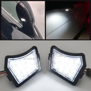 LED Under Side Mirror Light Puddle Lamp For Jaguar XJ XF XE Volvo C30 C70 XC90 - Picture 1 of 25
