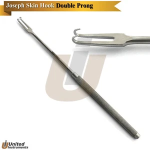 Plastische Chirurgie doppelzinnig Joseph Hauthaken scharf Weichteil Retraktor 16,5 cm - Bild 1 von 3