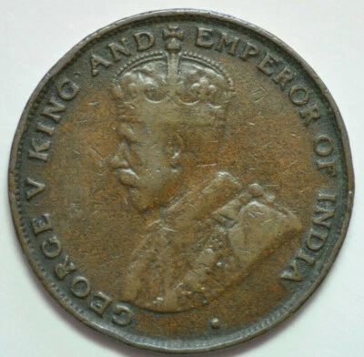 mw15640 Hong Kong; Cent 1924  George V  KM#16   - Image 1 of 2