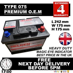Vauxhall CORSA 1.3 1.5 1.7D TD CDTI DIESEL CAR BATTERY 065 075 60A12V HEAVY DUTY - Picture 1 of 10