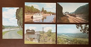 Barge Canal Little Falls New York NY Postcard Lot of 5 - Picture 1 of 2
