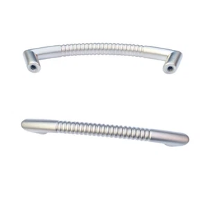 Nickel Matt Bow Door Handle, Kitchen Cabinet, Drawer, Cupboard 120mm 96mm Ridges - Picture 1 of 5