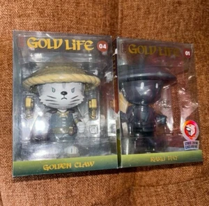 NUOVO SET ARTIGLI DORATI MIGHTY JAXX HUCK GEE KIDROBOT ORO LIFE RAKU DAY - Foto 1 di 5