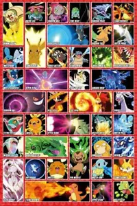 Pokemon : Moves - Maxi Poster 61cm x 91.5cm new and sealed - Picture 1 of 1