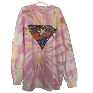 Billabong Youth Girls Crewneck Sweatshirt Sz Large Making Waves Graphic Pullover - Picture 1 of 5