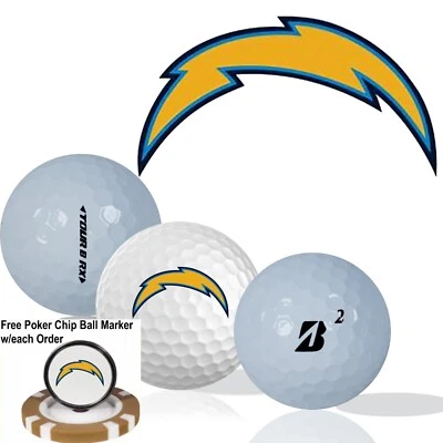 Зарядные устройства NFL Los Angeles • Мячи для гольфа упаковка 12 шт. • Bridgestone Tour B RX • Отделка - Изображение 1 из 2