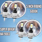 For BMW 325i 528i 535i 735i E30 5-3/4 5.75" LED Headlights Hi-Lo Round Headlamp*
