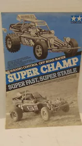 Manuale di montaggio Tamiya Super Champ vintage stampato in Giappone - Foto 1 di 2