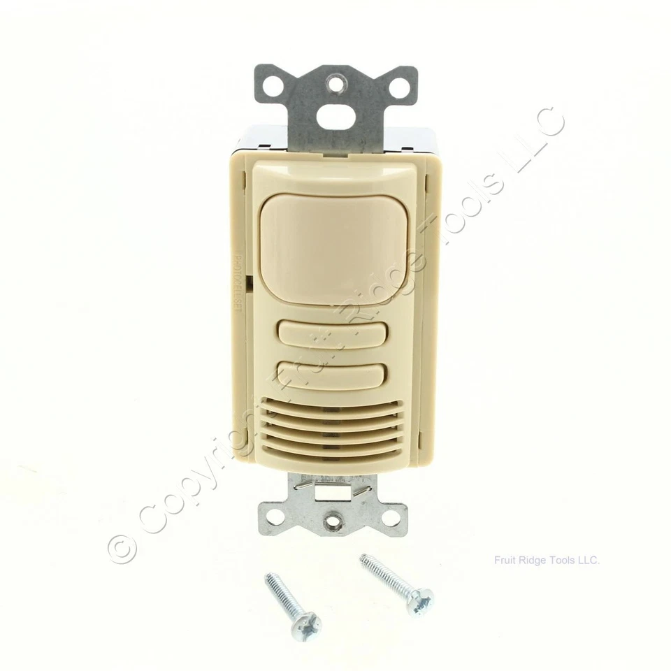 Interruptor sensor de ocupación Hubbell marfil adaptable PIR/US 2 circuitos 120/277V AD2000I2 Foto 1 de 1