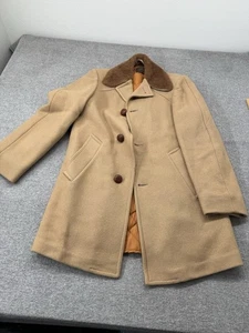 70S 80S PENDLETON Wool Jacket Coat Beige American Casual Medium / Large - Picture 1 of 10