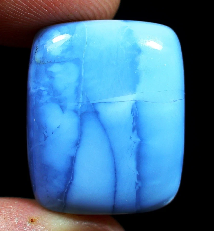 29Ct 7X18X24 mm Natural Designer Blue Owyhee Opal Fancy Cabujón Gemstone DE-220 - Imagen 1 de 1