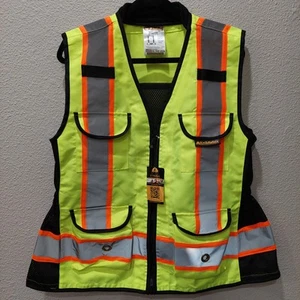 KwikSafety GODMOTHER Type R Class 2 Safety Vest for Women Hi Vis Size Small - Picture 1 of 5