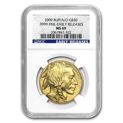 2009 1 oz Gold Buffalo MS-69 NGC (Early Releases) - Image 1 of 3