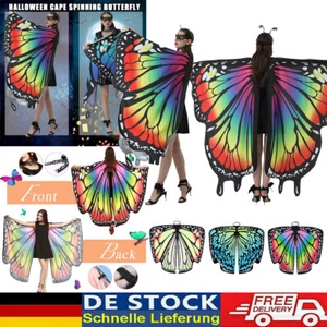 Schmetterlingsflügel Kostüm Kinder Schal Schmetterling Capes Kostüm Damen Fest - Bild 1 von 23