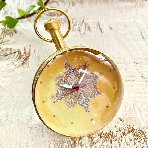 Collectible Brass Clocks With Domed Glass And Monument Details Nahargarh Cover
