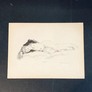Alexander Brook "Sleep" Art 1930s Print Treasury Collection Sketch Vintage - Picture 1 of 9