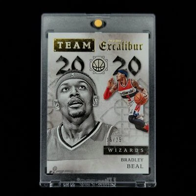 Rare Numbered Gold #16/25 Bradley Beal - 2015-16 NBA Excalibur Team 20 20 SP #16 - Image 1 of 3